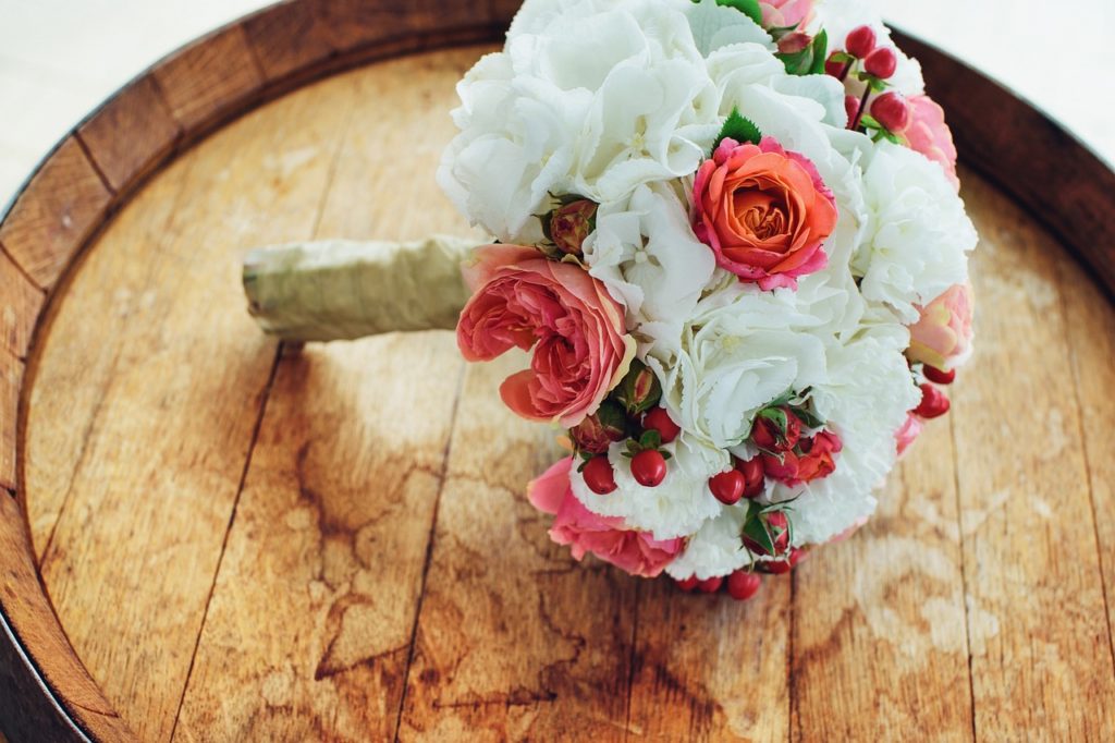 wedding, bouquet, flowers